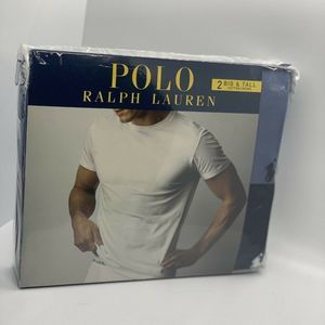 Polo Ralph Lauren BIG & TALL Men Cotton Crew Neck 2 Pack Blue Navy T-Shirt